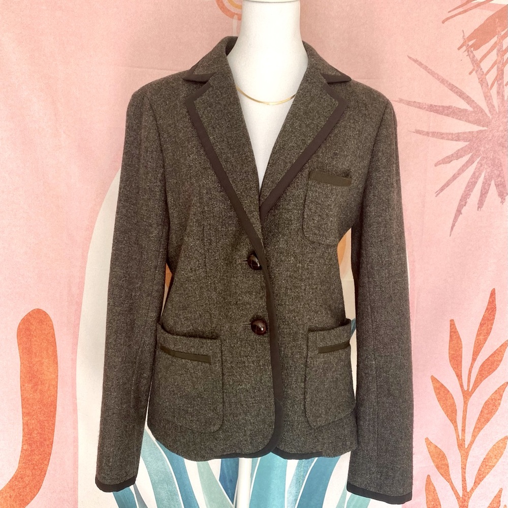 100% Wool Grey J. Crew Blazer, size 8